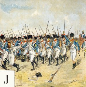 Lettera J: Guardia giovane, "Je serai soldat" - Alfabeto militare