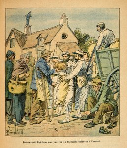 I motivi del colonnello Bourras distribuiti ai poveri i resti sottratti al nemico