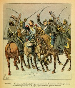 Durante la battaglia di Villersexel, il corazzato Marlier del 5° reggimento circondato dai prussiani riesce a fuggire da Louis Charles Bombled