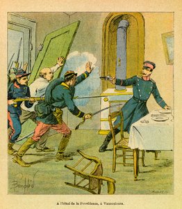Un ufficiale prussiano fatto prigioniero dai francesi a Vaucouleurs da Louis Charles Bombled
