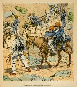 La guerra in Madagascar - Storia aneddotica delle spedizioni francesi del 1885-1895 di Henri Galli dit Galllichet (1854-1922), illustrata da Louis Bombled (1862-1927): Gli Eclopes dell