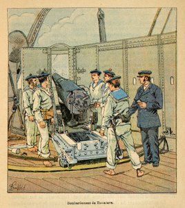 La guerra in Madagascar: Storia aneddotica delle spedizioni francesi del 1885-1895 di Henri Galli, illustrata da Louis Bombled: Bombardamento di Tamatave dalla Marina francese, Collezione privata