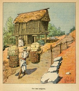 La guerra in Madagascar-Storia aneddotica delle spedizioni francesi del 1885-1895 di Henri Galli detto Galllichet (1854-1922), illustrato da Louis Bombled (1862-1927): Un caso malgascio nel XIX secolo, Collezione privata da Louis Charles Bombled