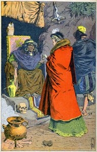 Strega che vende filtri nel XVI secolo