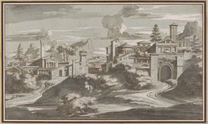 Paesaggio classico immaginario da Louis Cheron