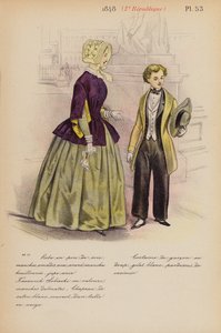 Moda francese: 1848, 2a Repubblica da Louis Colas