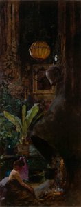 Un angolo dello studio di 72nd Street da Louis Comfort Tiffany