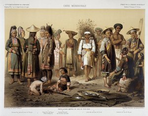 Gruppi etnici intorno al 1870 in "Viaggio di esplorazione in Indocina 1866-1868" di Francis Garnier, Parigi