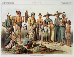 Popolazioni laotiane intorno al 1870 in 