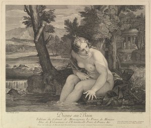 Diana al bagno da Louis Desplaces