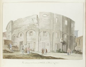 Muro esterno del vecchio teatro di Catania (Voyage en Italie, en Sicile et à Malte - 1778)