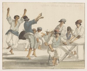 Ballo di marinai maltesi da Louis Ducros