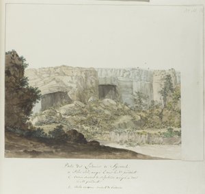 Parte delle Latomie di Siracusa (Voyage en Italie, en Sicile et à Malte - 1778)