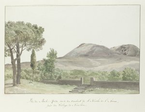 Veduta del Monte Rosso vicino al monastero di San Nicolo d