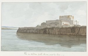Veduta del castello di Brucoli, 