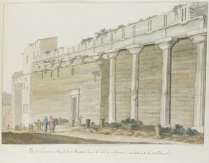 Veduta del vecchio tempio di Minerva sull