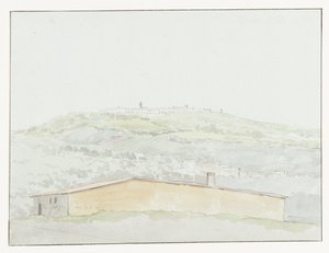 Colonna antica nel porto di Brindisi da Louis Ducros