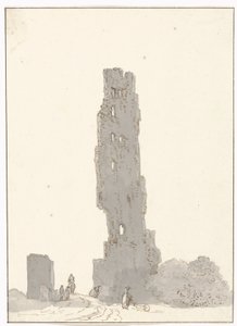 Rovina della torre lungo la strada principale tra Terracina e Fondi (Voyage en Italie, en Sicile et à Malte - 1778)