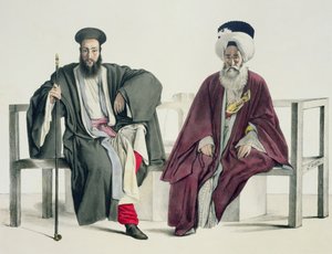 Un prete greco e un turco, inciso dai fratelli Thierry, 1825 da Louis Dupré