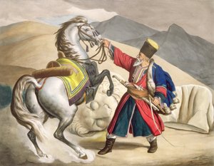 Un Tartaro con il suo Cavallo, inciso dai Fratelli Thierry, 1825 da Louis Dupré