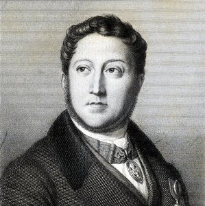 Ritratto del compositore Gioachino Antonio Rossini 1792-1868 da Louis Dupré