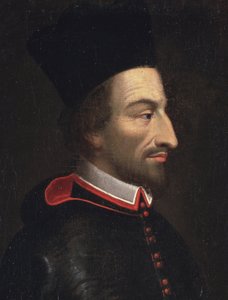 Ritratto di Cornelius Jansen, detto Jansenius, vescovo di Ypres (dettaglio) da Louis Dutielt