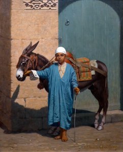 Bambino e il suo asino da Louis Emile Pinel de Grandchamp