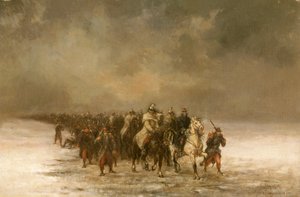 Il ritiro, c1871 da Louis Eugene Benassit