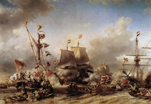 Guerra anglo-olandese: Imbarco dell