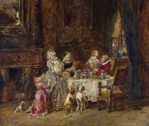 Il compleanno del nonno da Louis Eugene Gabriel Isabey