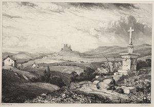 Castello di Larderole, Alvernia da Louis Eugene Gabriel Isabey