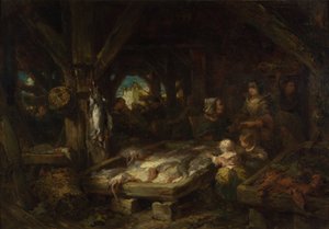 Il mercato del pesce, Dieppe, 1845