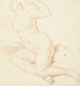 Studio di un nudo femminile seduto da Louis Fabritius Dubourg