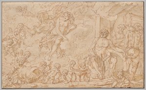 Venere alla Fucina di Vulcano da Louis Felix de la Rue
