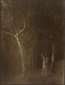 [Donna che prega tra gli alberi] da Louis Fleckenstein