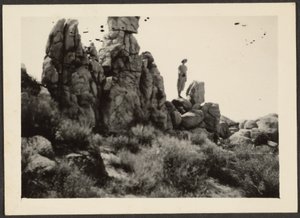 [Donna in piedi sulle rocce] da Louis Fleckenstein