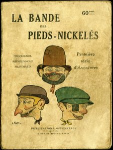 Illustrazione di copertina per "la bande des pieds nickeles, premiere serie d