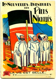 Copertina di un album a fumetti: Les Nouvelle Adventures des Pieds Nickeles, La vie est belle, n.10 da Louis Forton