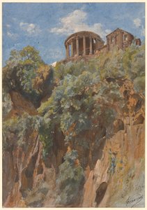 Vista del Tempio di Vesta a Tivoli da Louis Français