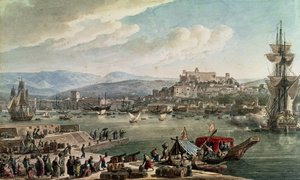 Porto di Trieste, 1802 da Louis Francois Cassas