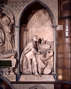 Monumento a George Frederic Handel, Abbazia di Westminster da Louis Francois Roubilliac