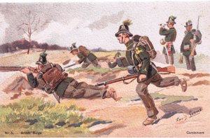 Carabinieri, Cartolina, 1920s da Louis Geens