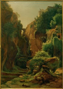 Gola rocciosa vicino a Sorrento da Louis Gurlitt