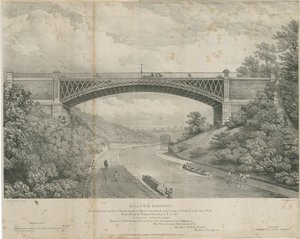Calton Bridge (litografia in zinco) da Louis Haghe