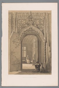 Porta verso la stanza principesca a Hohensalzburg da Louis Haghe