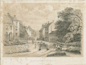 Villaggio di Eccleshall da Louis Haghe