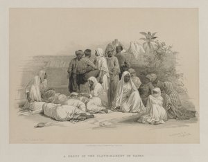 Egitto e Nubia, Volume III: Nel Mercato degli Schiavi al Cairo da Louis Haghe
