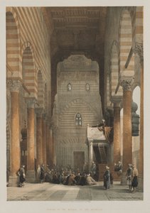 Interno della Moschea dei Metwalys da Louis Haghe