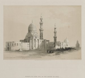 Egitto e Nubia, Volume III: Tombe dei Califfi-Il Cairo. Moschea di Ayed Be[y] da Louis Haghe