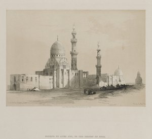 Egitto e Nubia, Volume III: Tombe dei Califfi-Cairo. Moschea di Ayed Bey, 1849 da Louis Haghe
